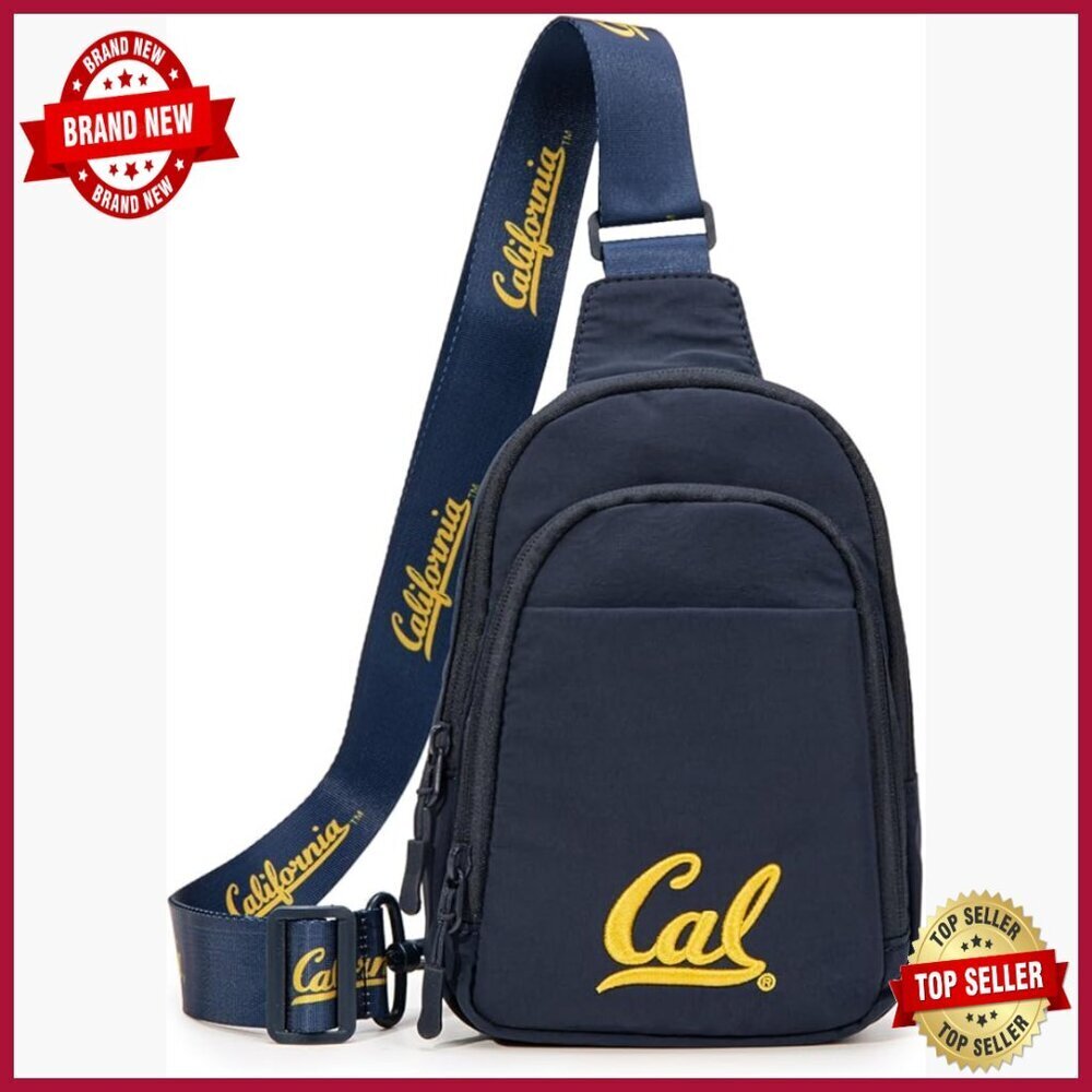 UC Berkeley Sling Bag with Anti-Theft Pocket, Convertible Strap, Water-Resistant